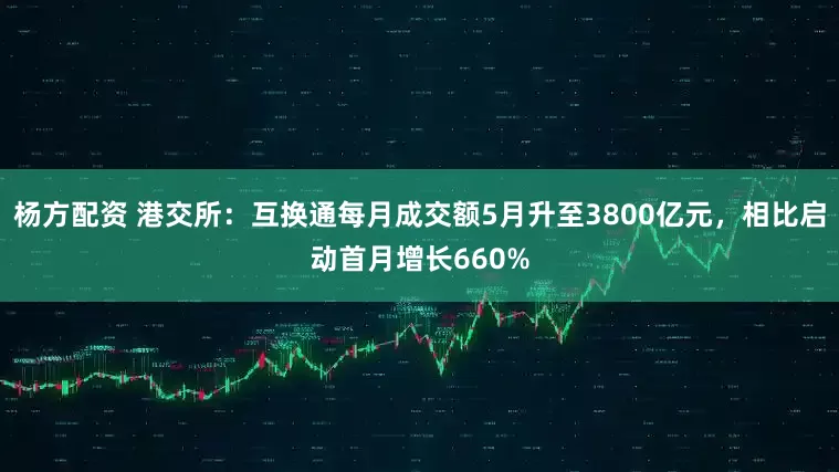 杨方配资 港交所：互换通每月成交额5月升至3800亿元，相比启动首月增长660%