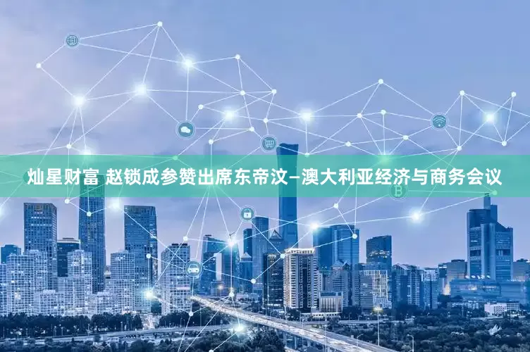 灿星财富 赵锁成参赞出席东帝汶—澳大利亚经济与商务会议